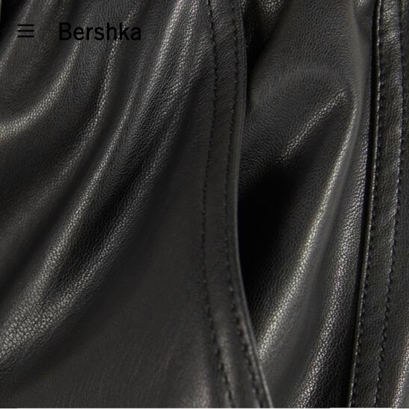 Bershka Faux Leather Jogger Pants - Picture 5 of 11
